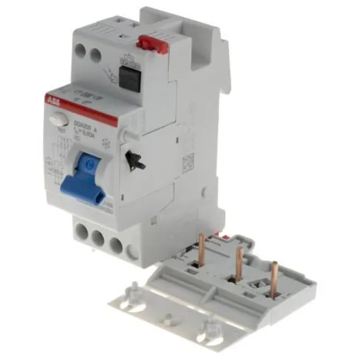 ABB DDA 200 A RCD, 25A, 3 Pole, 30mA, Type A, 230/400V ac - 2CSB203101R1250 - DDA203A-25/0.03 product image