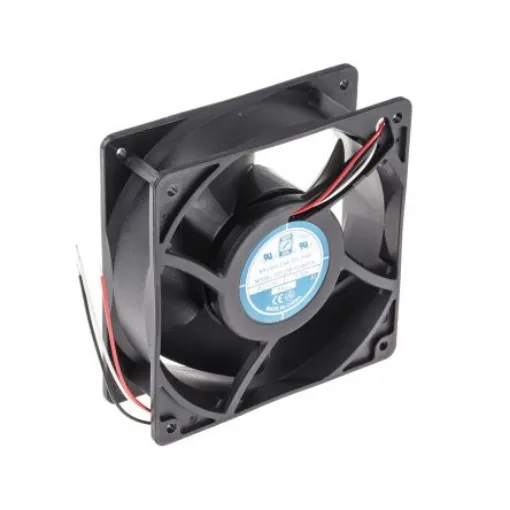 RS PRO Axial Fan, 12 V dc, DC Operation, 178.4m³/h, 6W, 500mA Max, 120 x 120 x 38mm - 6196551 product image