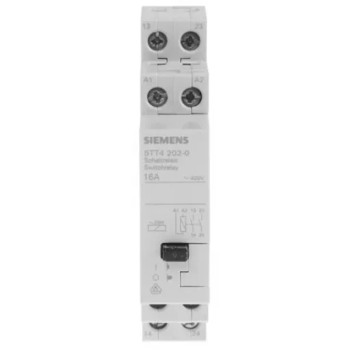 Siemens DIN Rail Power Relay, 230V ac Coil, 16A Switching Current, DPST - 5TT4202-0 product image