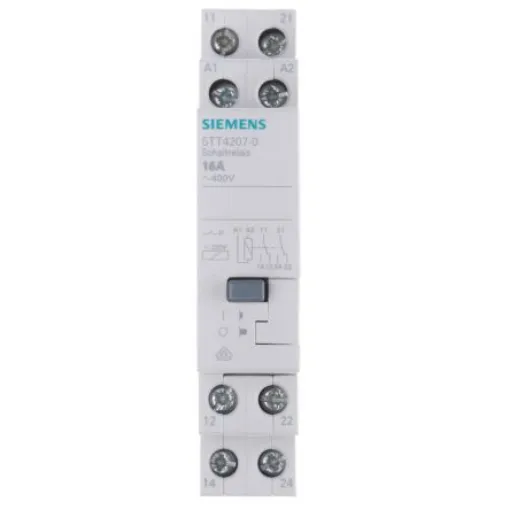 Siemens DIN Rail Power Relay, 230V ac Coil, 16A Switching Current, DPDT - 5TT4207-0 product image