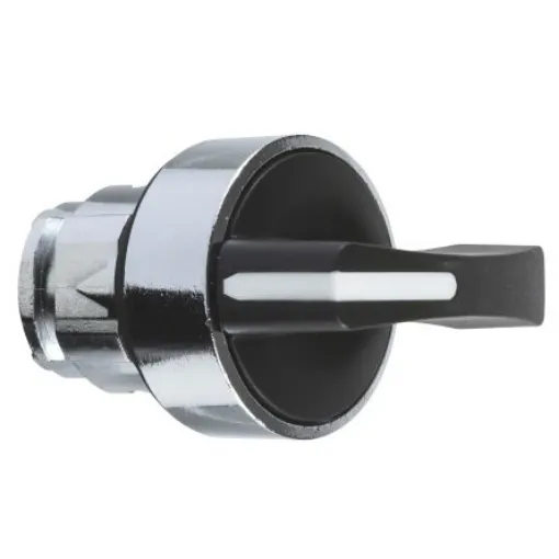 Schneider Electric Harmony XB4 Series 3 Position Selector Switch Head, 22mm Cutout, Black Handle - ZB4BJ7 product image