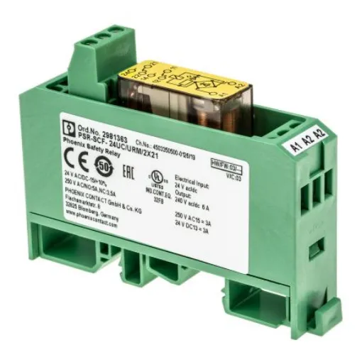 Phoenix Contact DIN Rail Force Guided Relay, 24V dc Coil Voltage, 2 Pole, DPDT - 2981363 product image