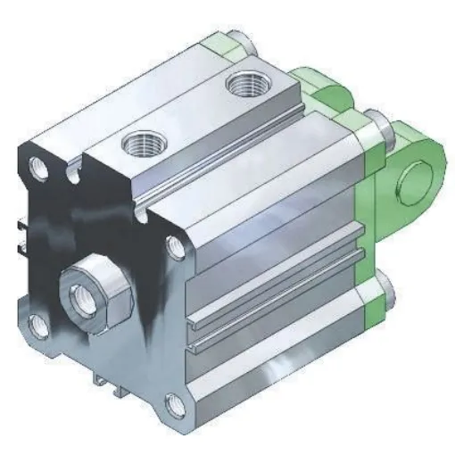 SMC Pneumatic Compact Cylinder - 12mm Bore, 10mm Stroke, CQS Series, Double Acting - CDQSB12-10D product image