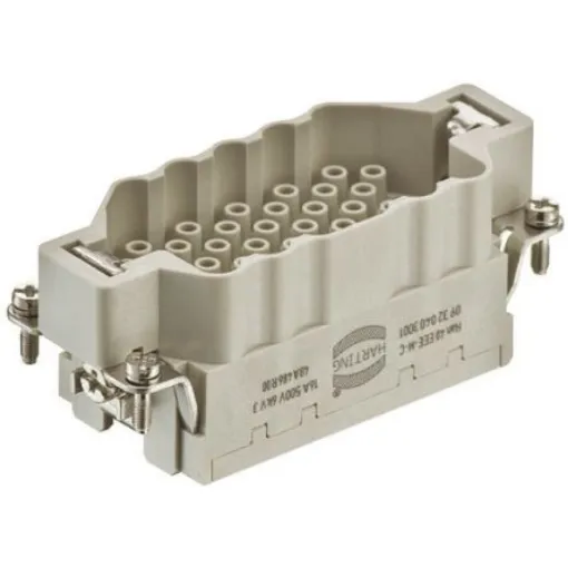 HARTING Heavy Duty Power Connector Insert, 16A, Male, Han EEE Series, 41 Contacts - 09320403001 product image