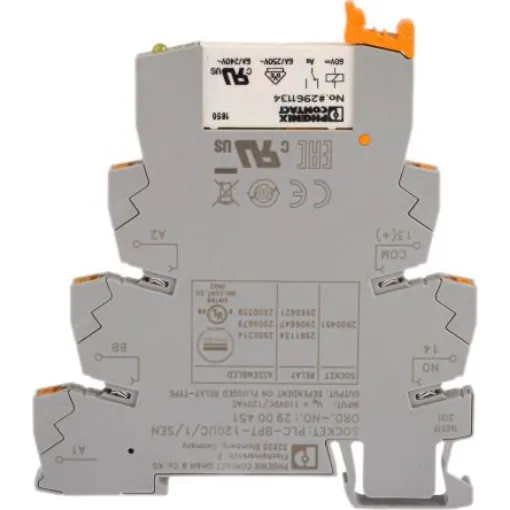 Phoenix Contact PLC-RPT-120UC/ 1AU/SEN Series Interface Relay, DIN Rail Mount, 110V ac/dc Coil, SPST, 1-Pole - 2900314 product image