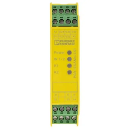 Phoenix Contact PSRclassic PSR-SCP- 24UC/ESAM4/2X1/1X2 Emergency Stop Safety Relay, 24V ac/dc, Dual-Channel, 2 Safety - 2900525 product image