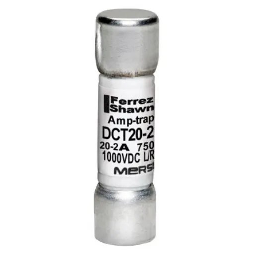 Mersen 20A Glass Melamine Cartridge Fuse, 10 x 38mm - DCT20-2 product image