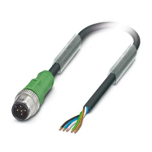 Phoenix Contact Straight Male 5 way M12 to Unterminated Sensor Actuator Cable, 10m - 1683361 product image