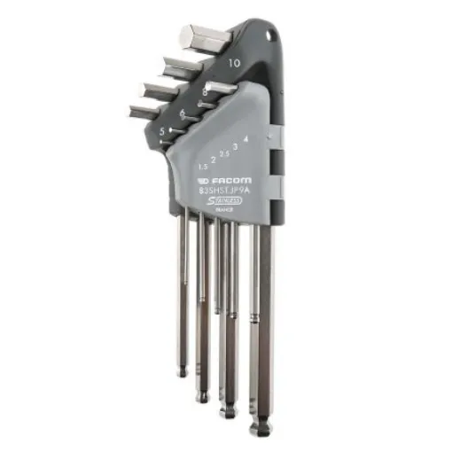 Facom 9 piece L Shape Metric Hex Key Set, 1.5mm - 83SHST.JP9A product image