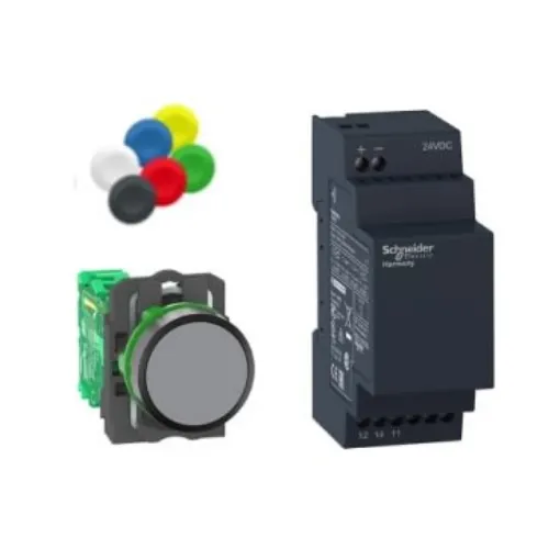 Schneider Electric Harmony XB5R Series Push Button, Panel Mount, 22mm Cutout - XB5RFB01 product image