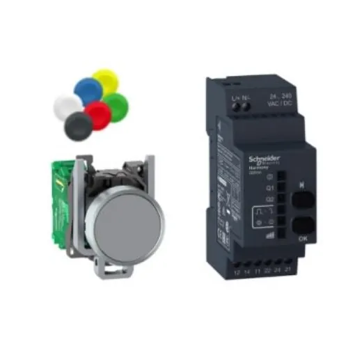 Schneider Electric Harmony XB5R Series Push Button, Panel Mount, 22mm Cutout - XB4RFA02 product image