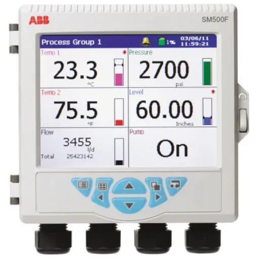 ABB SM50DCF, 6 Input Channels, 4 Output Channels, Videographic Chart Recorder Measures Current, Resistance, - SM50DFC/B2E0020E/S product image