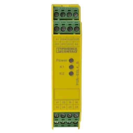 Phoenix Contact PSRclassic PSR-SCP- 24UC/ESL4/3X1/1X2/B Emergency Stop Safety Relay, 24V ac/dc, Dual-Channel, 3 Safety - 2981059 product image