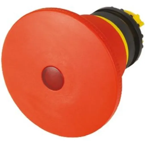 Eaton RMQ Titan M22 Series Turn to Release Illuminated Emergency Stop Push Button, 22mm Cutout, IP67 - 121460 M22-PVLT45P product image
