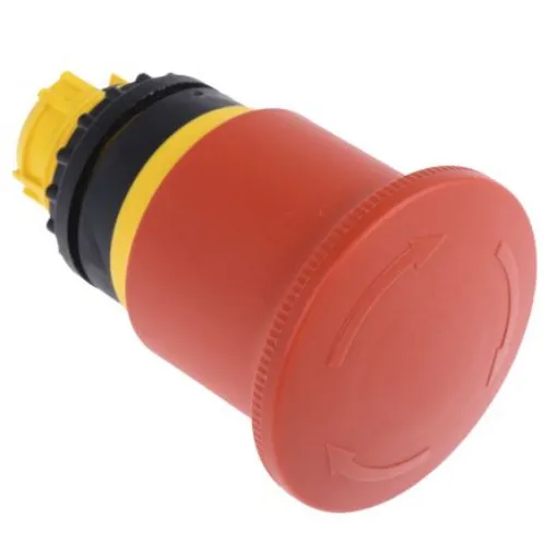 Eaton M22 Series Latching Emergency Stop Push Button, 22mm Cutout, IP67 - 121462 M22-PVT45P product image
