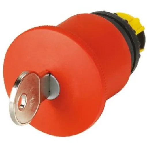 Eaton RMQ Titan M22 Series Latching Emergency Stop Push Button, 22mm Cutout, IP67 - 121469 M22-PVS60P-MS1 product image