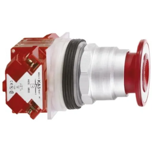 Schneider Electric Harmony 9001K Series Red Maintained Push Button Head, 30mm Cutout, IP66 - 9001KR9R product image
