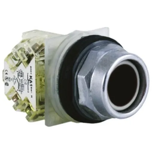 Schneider Electric Harmony 9001K Series Black Momentary Push Button Head, 30mm Cutout, IP66 - 9001KR1B product image