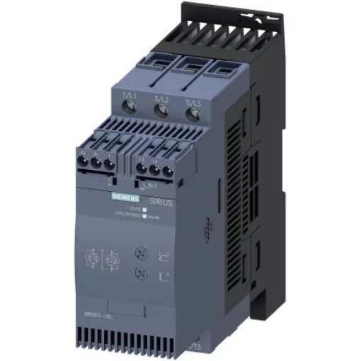 Siemens SIRIUS 3RW Soft Starter, , 37 kW, 400 V ac, 3 Phase, IP20 - 3RW3038-1BB04 product image