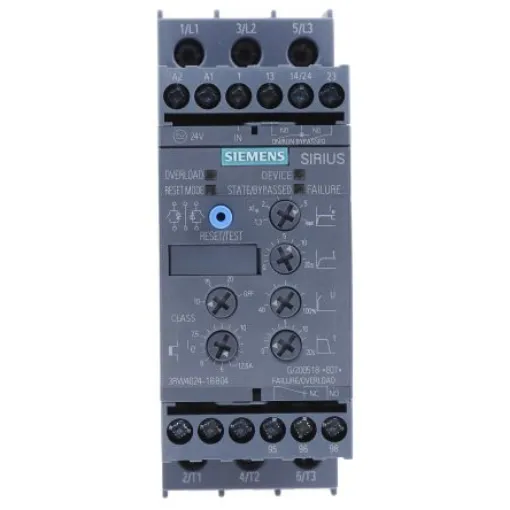 Siemens SIRIUS 3RW Soft Starter, , 5.5 kW, 400 V ac, 3 Phase, IP20 - 3RW4024-1BB04 product image