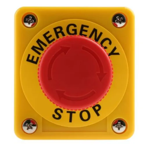 Omron A22E Series Twist Release Emergency Stop Push Button, Panel Mount, SPDT, IP65 - A22E-M-11B product image