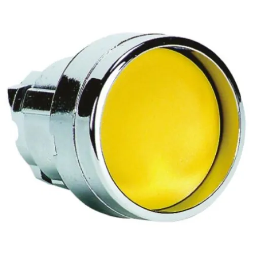 Schneider Electric Harmony XB4 Series Yellow Spring Return Push Button Head, 22mm Cutout, IP66, IP67, IP69K - ZB4BA56 product image