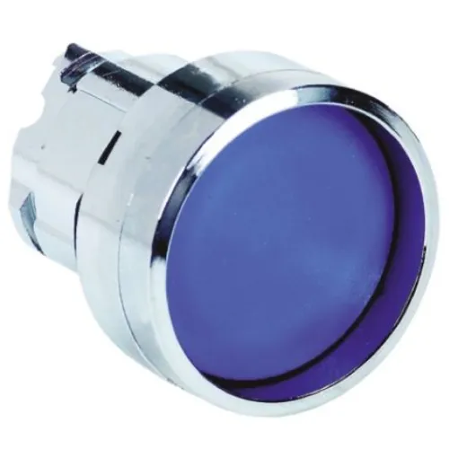 Schneider Electric Harmony XB4 Series Blue Spring Return Push Button Head, 22mm Cutout, IP66, IP67, IP69K - ZB4BA66 product image