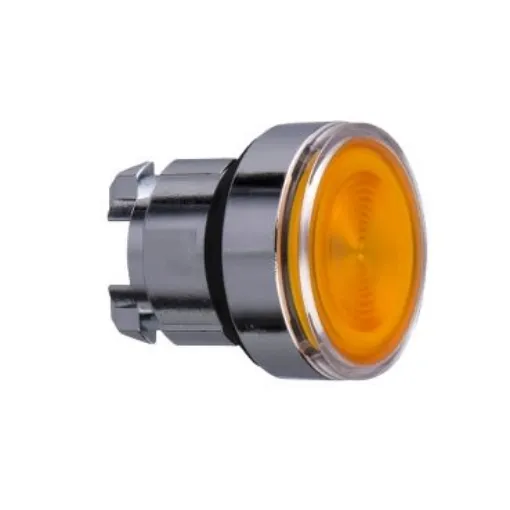 Schneider Electric Harmony XB4 Series Orange Illuminated Spring Return Push Button Head, 22mm Cutout, IP66, IP67, IP69K - ZB4BW353S product image