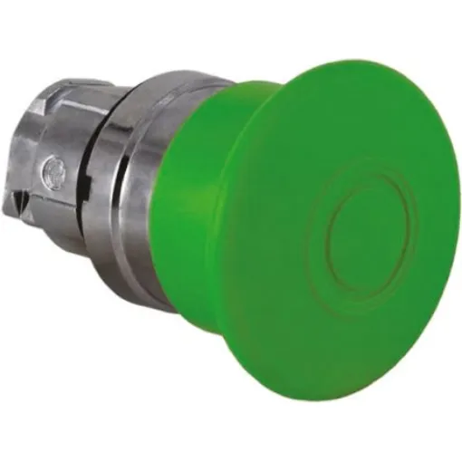 Schneider Electric Harmony XB4 Series Green Illuminated Spring Return Push Button Head, 22mm Cutout, IP66, IP67, IP69K - ZB4BW433 product image
