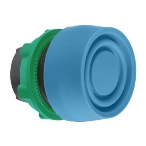 Schneider Electric Harmony XB5 Series Blue Spring Return Push Button Head, 22mm Cutout, IP66, IP67, IP69K - ZB5AP6S product image