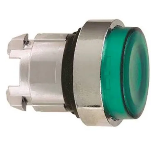 Schneider Electric Harmony XB4 Series Green Illuminated Maintained Push Button Head, 22mm Cutout, IP67, IP69K - ZB4BH33 product image