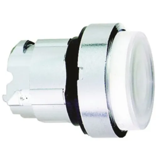 Schneider Electric Harmony XB4 Series White Illuminated Spring Return Push Button Head, 22mm Cutout, IP66, IP69K - ZB4BW113 product image