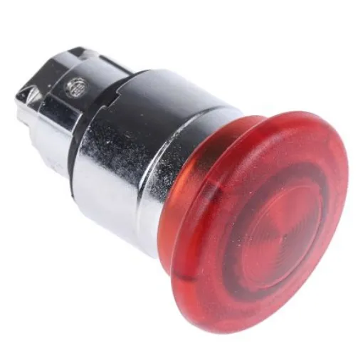 Schneider Electric Harmony XB4 Series Red Illuminated Latching Push Button Head, 22mm Cutout, IP66, IP69K - ZB4BW643 product image