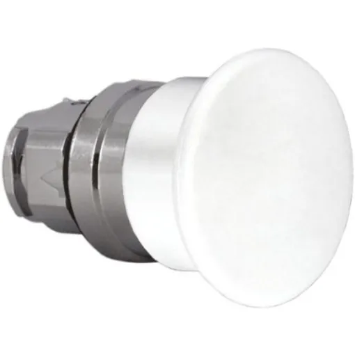 Schneider Electric Harmony XB4 Series White Illuminated Spring Return Push Button Head, 22mm Cutout, IP66, IP67, IP69K - ZB4BW413 product image