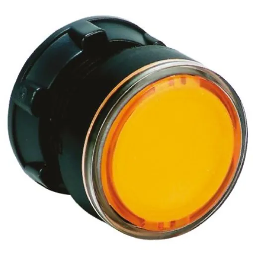 Schneider Electric Harmony XB5 Series Orange Illuminated Maintained Push Button Head, 22mm Cutout, IP66, IP67, IP69K - ZB5AH053 product image