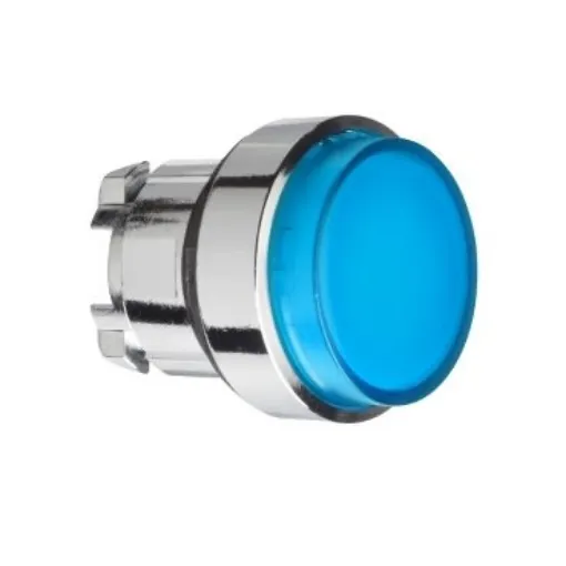 Schneider Electric Harmony XB4 Series Blue Illuminated Maintained Push Button Head, 22mm Cutout, IP67, IP69K - ZB4BH63 product image