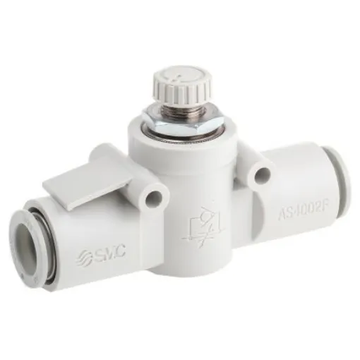SMC AS Series Tube Flow Controller, 12mm Tube Inlet Port x 12mm Tube Outlet Port - AS4002F-12 product image
