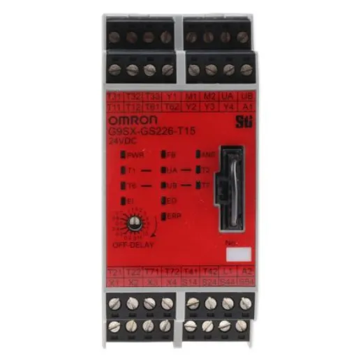 Omron G9SX-GS Safety Switch/Interlock Safety Relay, 24V dc, Dual-Channel - G9SX-GS226-T15-RT DC24 product image