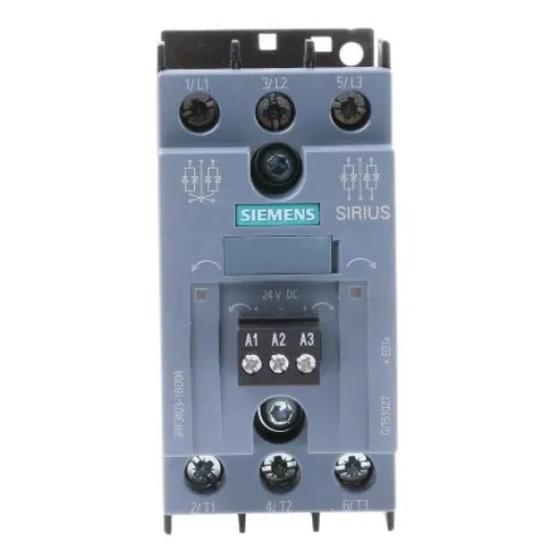 Siemens 3RF34 Series Solid State Relay, 3.8 A Load, DIN Rail Mount, 480 V ac Load, 30 V dc Control - 3RF3403-1BD04 product image