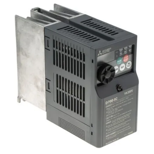 Mitsubishi Inverter Drive, 0.75 kW, 1 Phase, 230 V ac, 4.2 A, FR-D720S Series - FR-D720S-042SC-EC product image