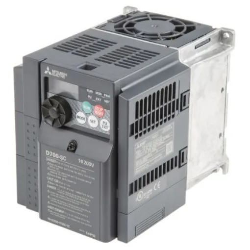 Mitsubishi Inverter Drive, 1.5 kW, 1 Phase, 230 V ac, 7 A, FR-D720S Series - FR-D720S-070SC-EC product image