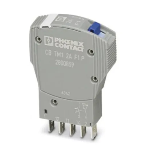 Phoenix Contact TRABTECH Thermal Circuit Breaker - CB TM1 2A F1 P  Single Pole, 2A Current Rating - 2800859 product image