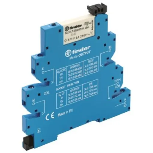 Finder 39 Series Interface Relay, DIN Rail Mount, 110V ac/dc Coil, SPST - 39.21.0.125.0060 product image