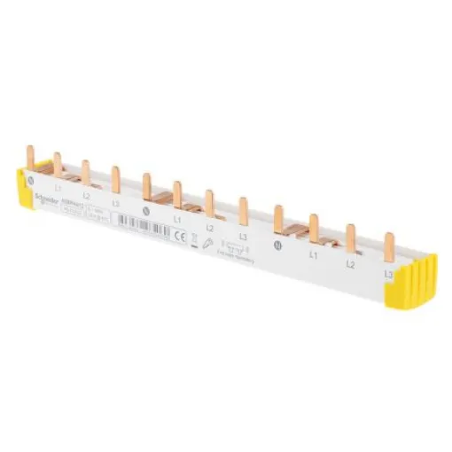 Schneider Electric Acti 9 4 Phase Busbar, 415V ac, 18mm Pitch - A9XPH412 product image