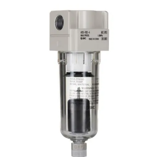 SMC AF series 5µm G 1/4 0.1MPa to 1 MPa, 1.5 MPa Pneumatic Filter with Automatic drain - AF20-F02C-A product image