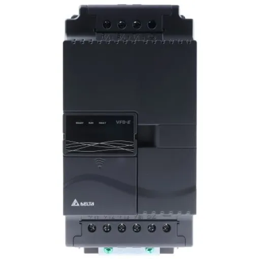 Delta Electronics Inverter Drive, 5.5 kW, 3 Phase, 460 V ac, 14 A, VFD-E Series - VFD055E43A product image