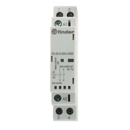 Finder 22 Series Contactor, 24 V ac/dc Coil, 2-Pole, 25 A, 2NC - 22.32.0.024.4420 product image