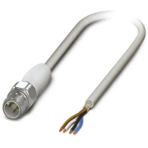 Phoenix Contact Straight Male 4 way M12 to Unterminated Sensor Actuator Cable, 5m - 1403983 product image