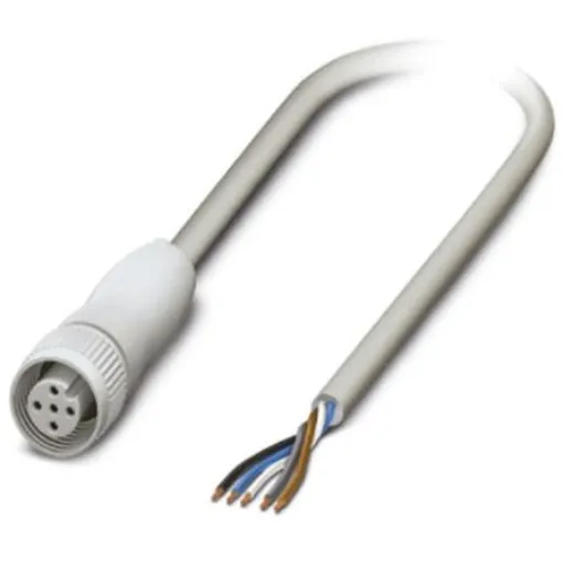 Phoenix Contact Straight Female 5 way M12 to Unterminated Sensor Actuator Cable, 5m - 1404085 product image