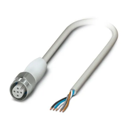 Phoenix Contact Straight Female 5 way M12 to Unterminated Sensor Actuator Cable, 5m - 1404051 product image